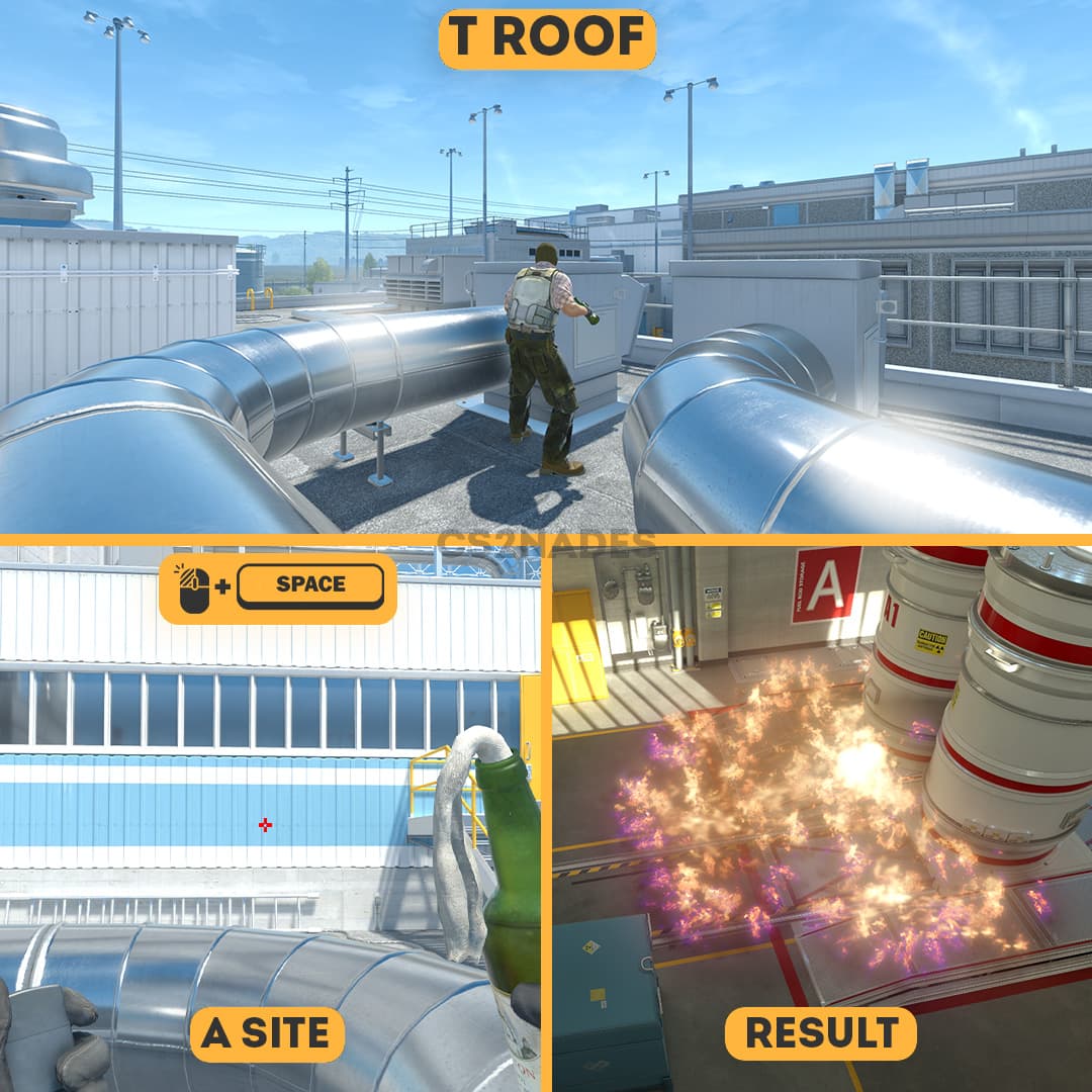 T Roof ➝ A Site