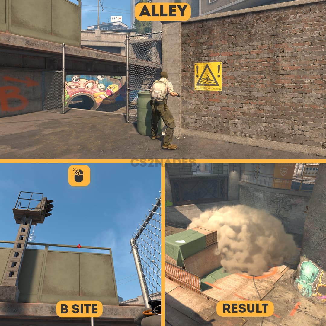 Alley ➝ B Site