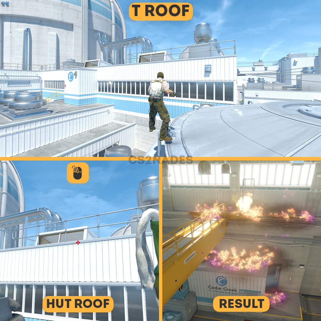 T Roof ➝ Hut Roof