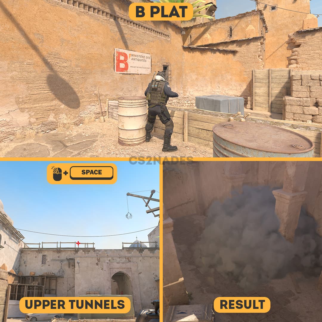 B Plat ➝ Upper Tunnels