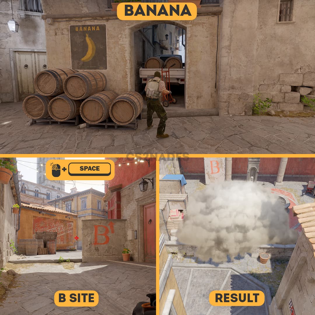 Banana ➝ B Site