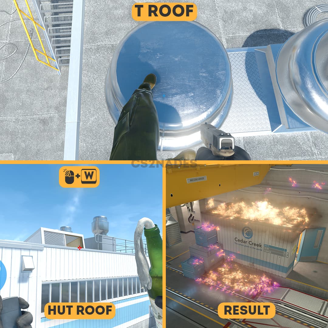 T Roof ➝ Hut Roof