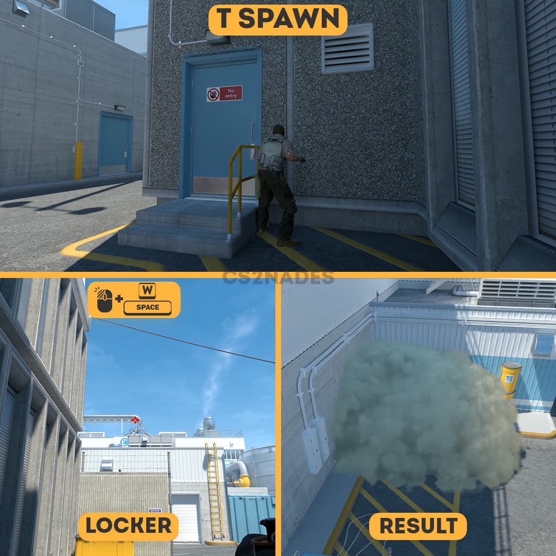T Spawn ➝ Lockers