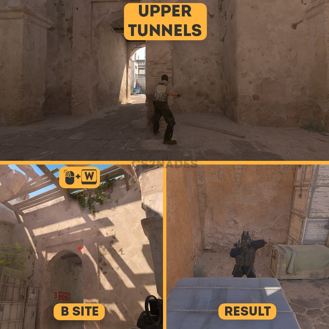 Upper Tunnels ➝ B Site