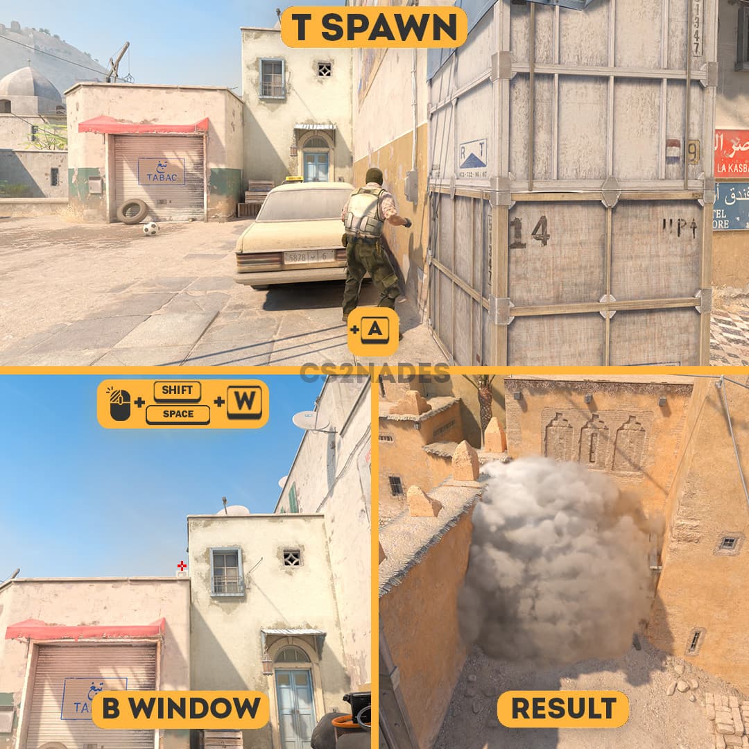 T Spawn ➝ B Window