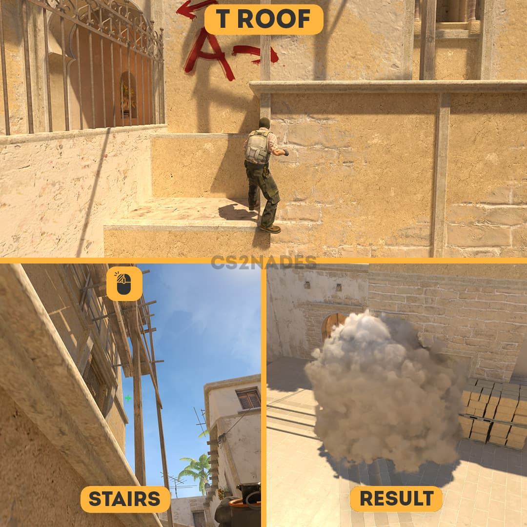 T Roof ➝ Stairs