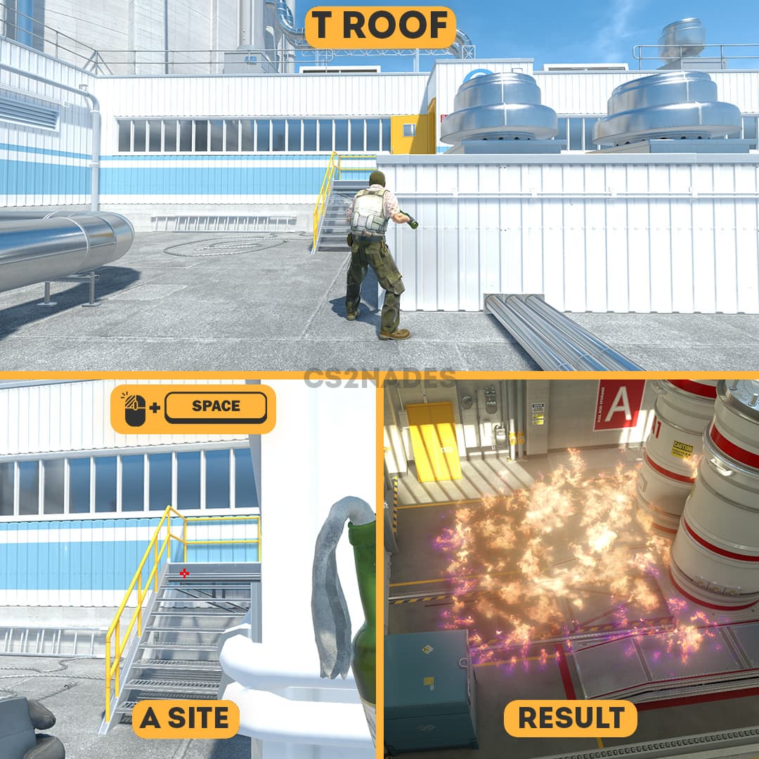 T Roof ➝ A Site