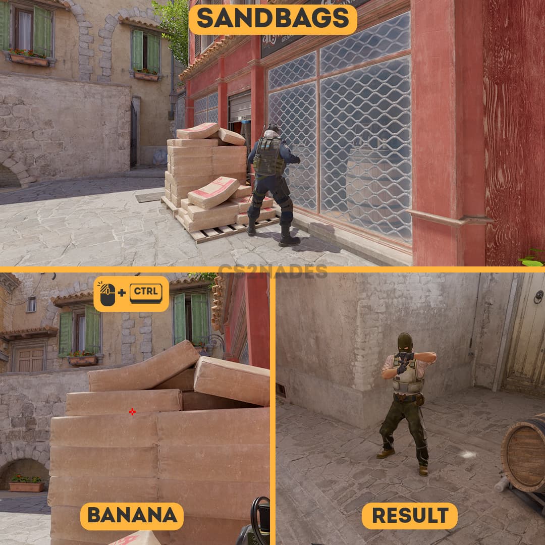Sandbags ➝ Banana