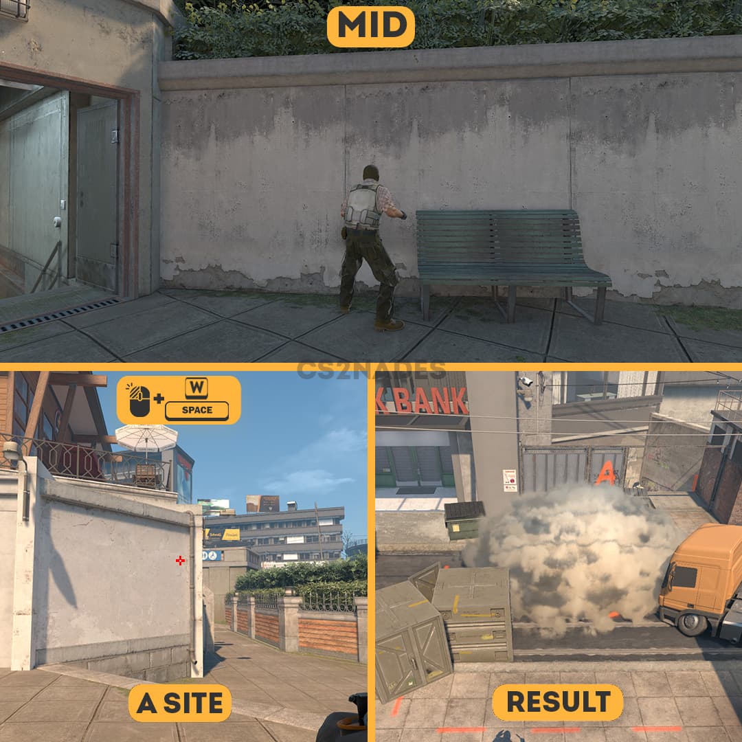 Mid ➝ A Site