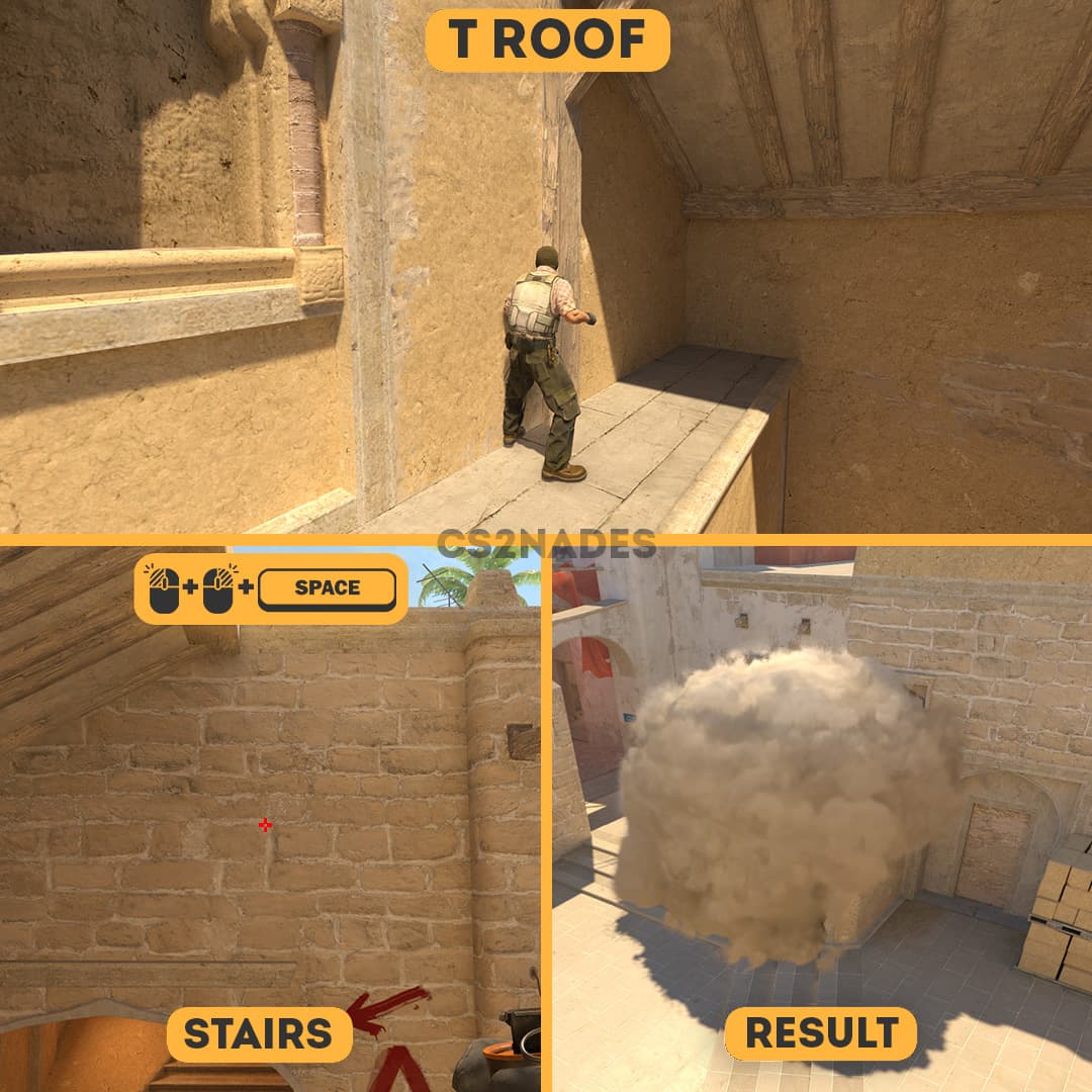 T Roof ➝ Stairs
