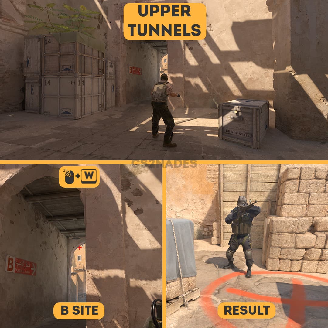 Upper Tunnels ➝ B Site