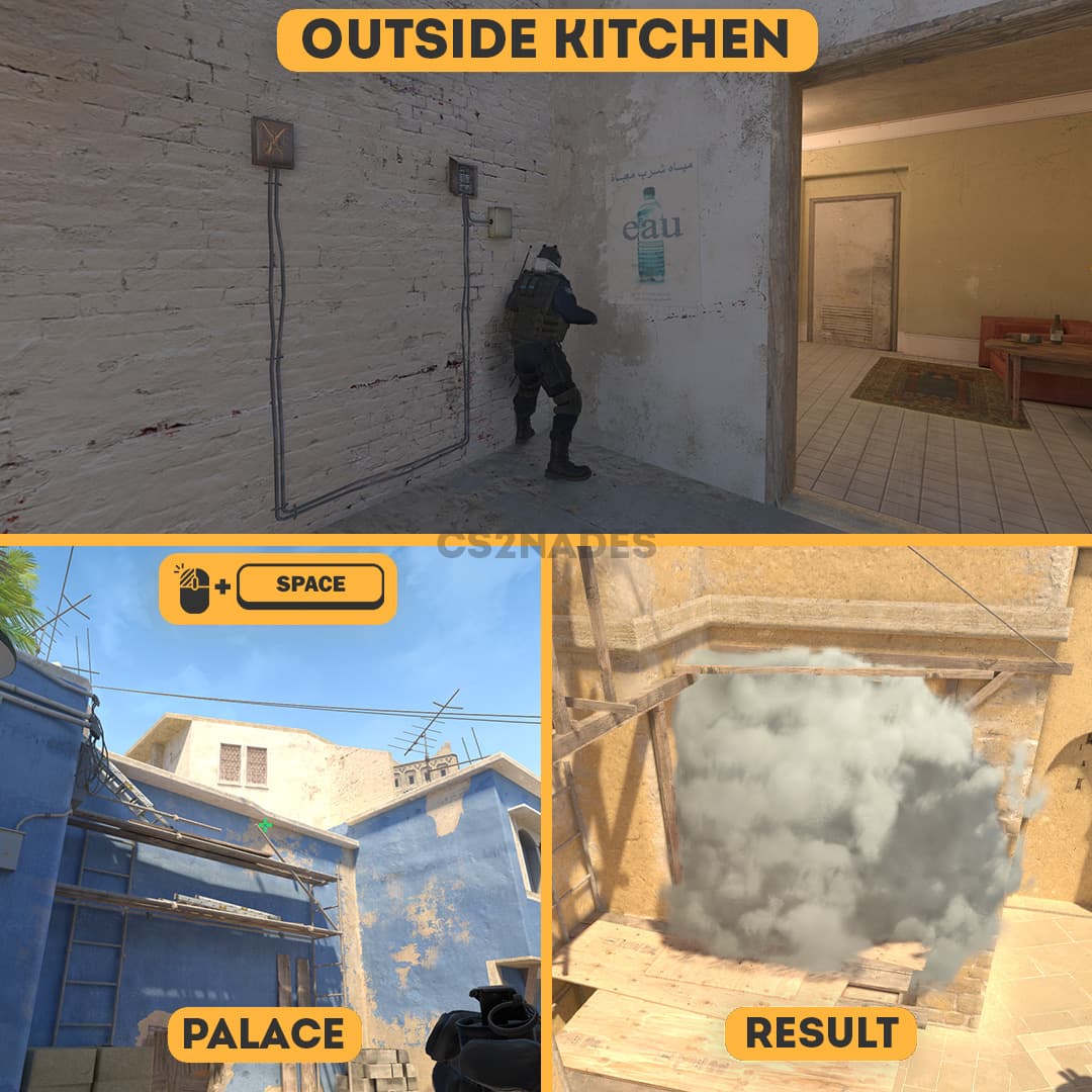 Outside Kitchen ➝ Palace