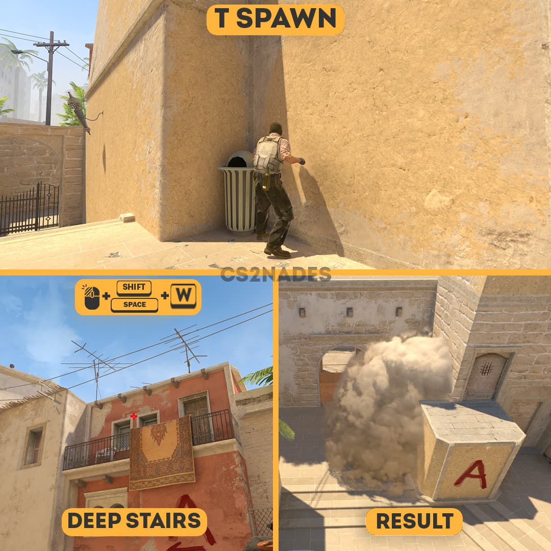 T Spawn ➝ Deep Stairs