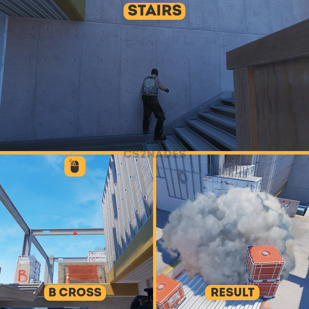 Stairs ➝ B Cross