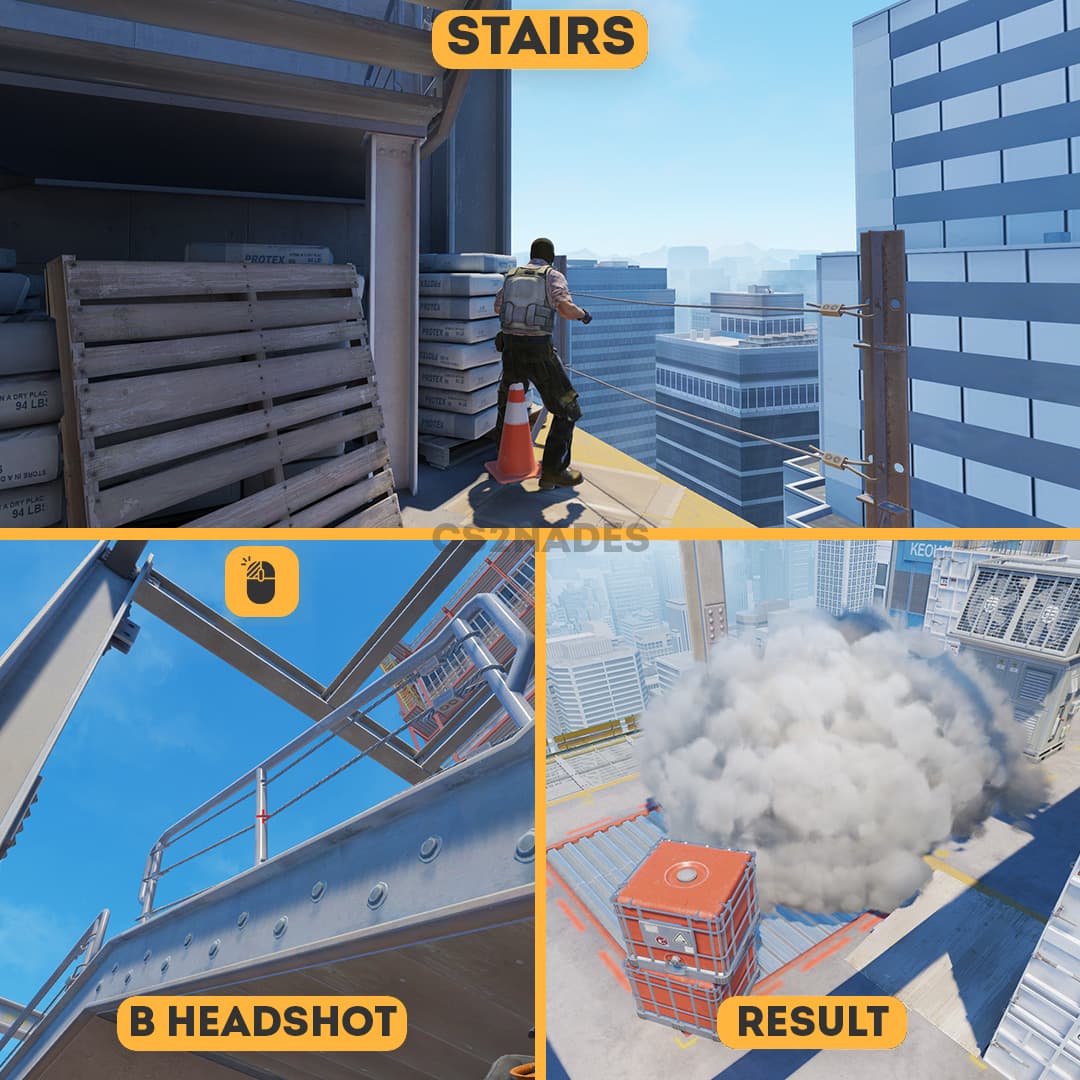 Stairs ➝ B Headshot