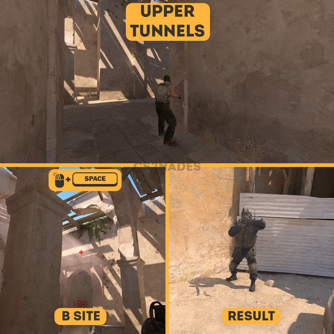 Upper Tunnels ➝ B Site